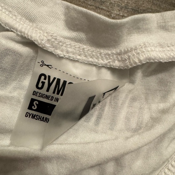 Gymshark White Sleeveless Women's Top small very soft - Picture 3 of 4